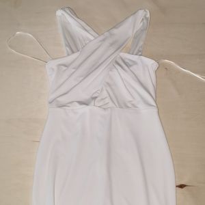 White mini dress